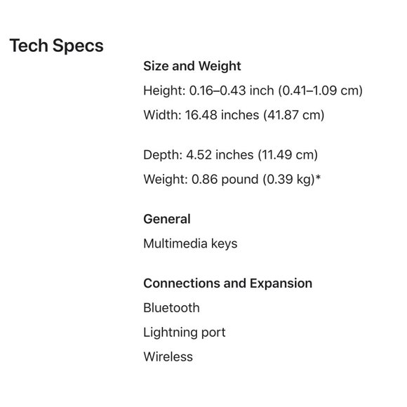 APPLE MAGIC KEYBOARD w/ NUMERIC KEYPAD - NEW! - Picture 9 of 9